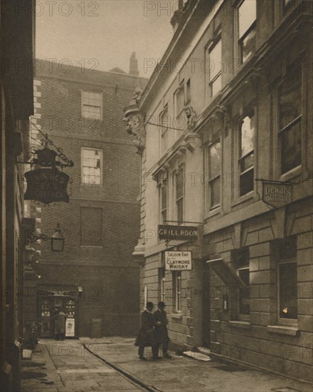 'In Devereux Court, Full of Eighteenth-Century Associations', c1935. Creator: Walter Benington.