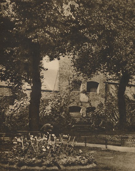 'Site of the Marshalsea Prison from the Churchyard of St. George's, Southwark', c1935. Creator: Taylor.