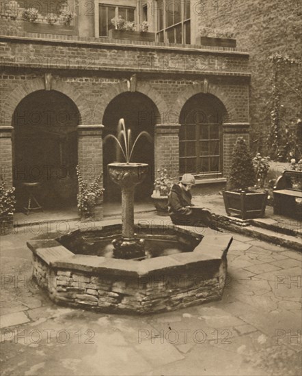 'Graveyard of St. Ethelburga, Bishopgate, A Resting Place for the Living', c1935. Creator: Unknown.