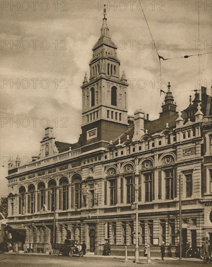 'Hammersmith Town Hall from Hammersmith Broadway', c1935. Creator: Donald McLeish.