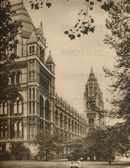 'Romanesque Front of the Natural History Museum', c1935. Creator: Donald McLeish.