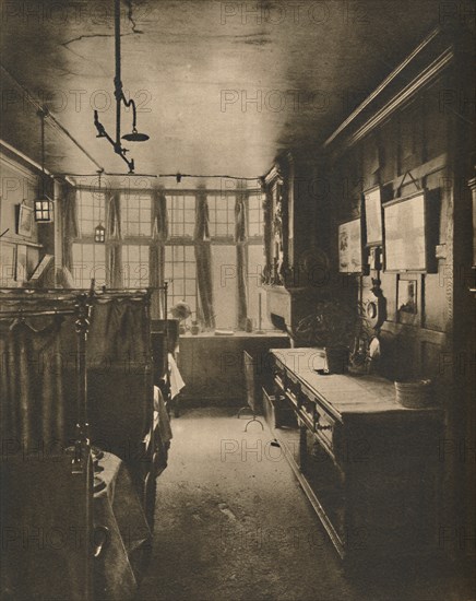 'First Floor Grill Room of the Cock Overlooking Fleet Street', c1935. Creator: Walter Benington.