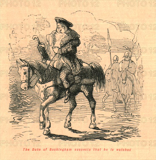 'The Duke of Buckingham suspects that he is watched', 1897. Creator: John Leech.