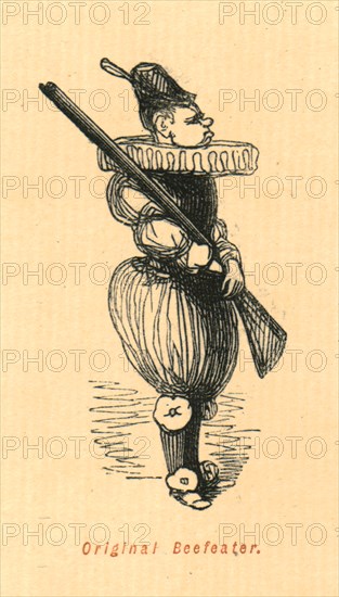 'Original Beefeater', 1897. Creator: John Leech.