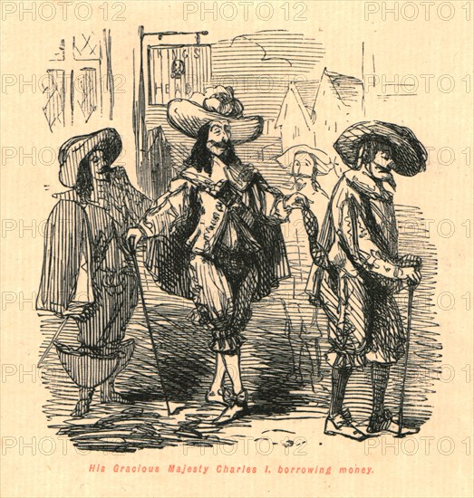 'His Gracious Majesty Charles I, borrowing money', 1897.  Creator: John Leech.