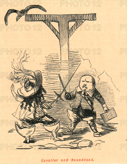 'Cavalier and Roundhead', 1897. Creator: John Leech.