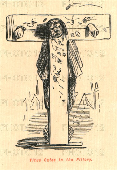 'Titus Oates in the Pillory', 1897.  Creator: John Leech.