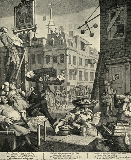 'Beer Street', 1751, (1925). Creator: William Hogarth.