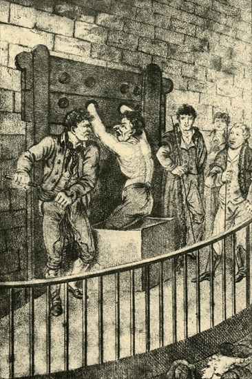 'Flogging at the Old Bailey', 1809, (1925). Creator: Unknown.