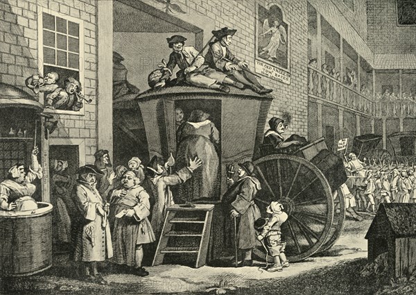 'A Country Inn Yard', 1747, (1925). Creator: William Hogarth.