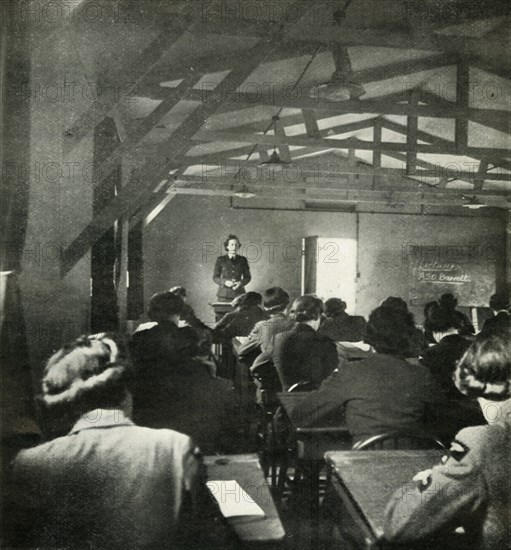 'W.A.A.F. Officer Lectures', c1943. Creator: Cecil Beaton.