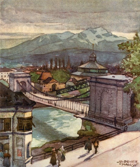 'Kettenbrucke', (Chain bridge), c1929. Creator: Unknown.