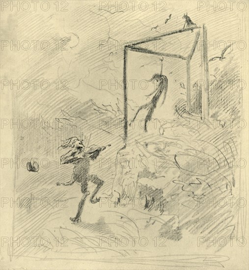 'Galgenmusik', mid-late 19th century, (c1924).  Creator: Carl Spitzweg.