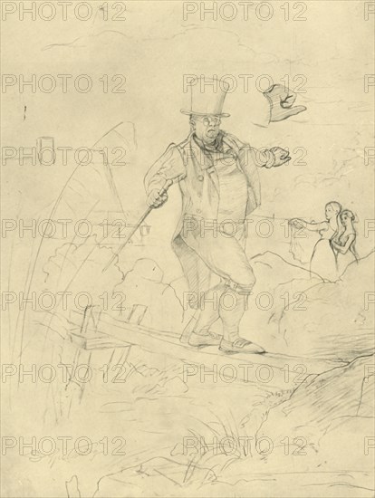 'Schwierige Passage', mid-late 19th century, (c1924). Creator: Carl Spitzweg.