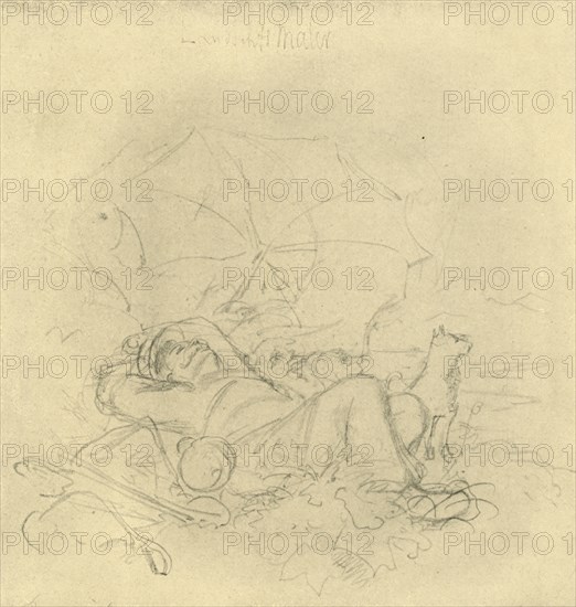 'Der Landschaftsmaler I', mid-late 19th century, (c1924). Creator: Carl Spitzweg.