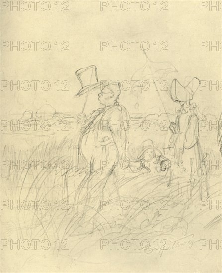 'Sonntagsspaziergang', mid-late 19th century, (c1924). Creator: Carl Spitzweg.