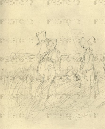 'Sonntagsspaziergang', mid-late 19th century, (c1924).  Creator: Carl Spitzweg.