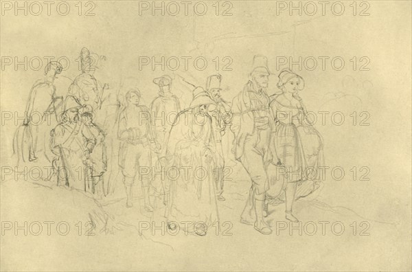 'Eingebrachte Zigeuner', mid-late 19th century, (c1924). Creator: Carl Spitzweg.