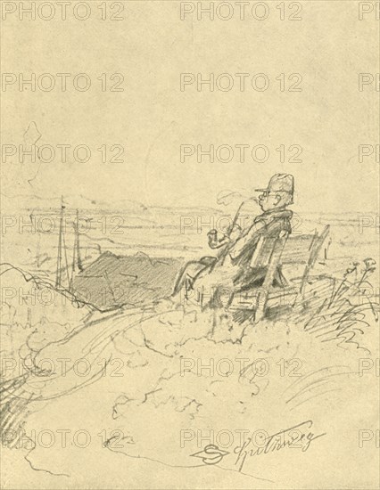 'Nach der Arbeit ist gut ruhn', mid-late 19th century, (c1924). Creator: Carl Spitzweg.