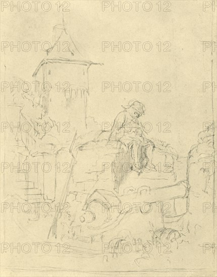 'Die Schildwache', mid-late 19th century, (c1924). Creator: Carl Spitzweg.