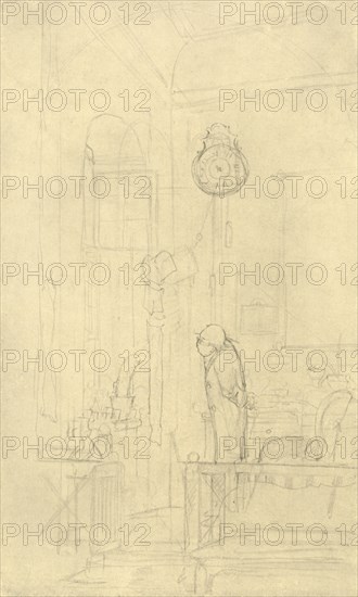 'Der Kaktusfreund', mid-late 19th century, (c1924). Creator: Carl Spitzweg.
