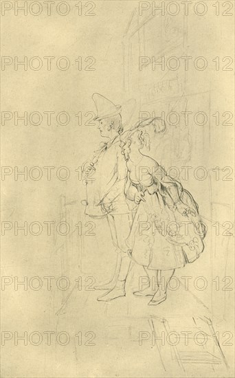 'Treten Sie ein, meine Herrschaften!', mid-late 19th century, (c1924). Creator: Carl Spitzweg.