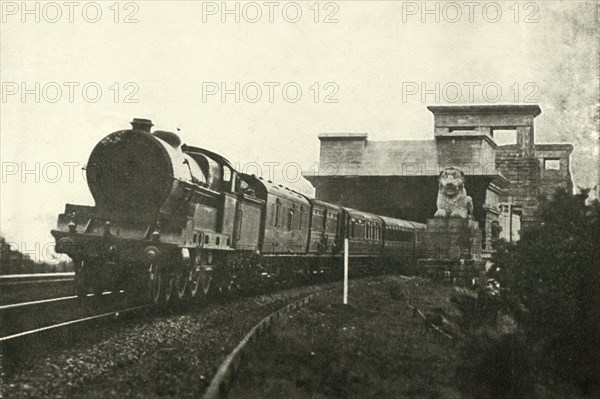 'The Irish Mail Leaving The Menai Bridge', c1930. Creator: Unknown.