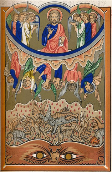 'The Fall of the Rebel Angels', c1260, (1849). Creator: Lemercier.