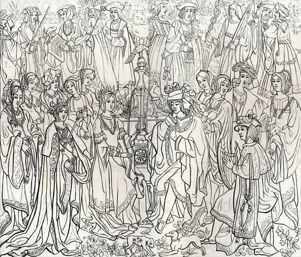 Marriage of King Louis XII of France and Mary Tudor, 16th century, (1849). Creator: Bisson & Cottard.