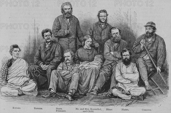 'Captain Cameron and the other Abyssinian Captives', c1864. Creator: Unknown.