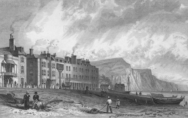 'The York Hotel, and Library, Sidmouth', 1832. Creator: P Heath.