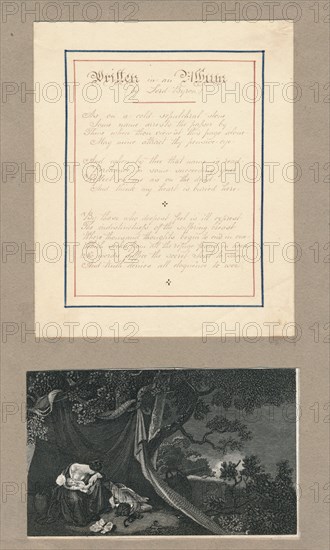 'Lines written in an Album, at Malta', c1812. Creator: Unknown.