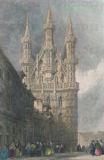 'Hotel De Ville, Louvain', 19th century.  Creator: W Wallis.