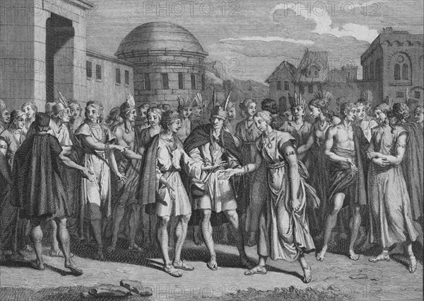 'Maniere dont L'Yncas marie Ceux de son Sang', 1723. Creator: Bernard Picart.