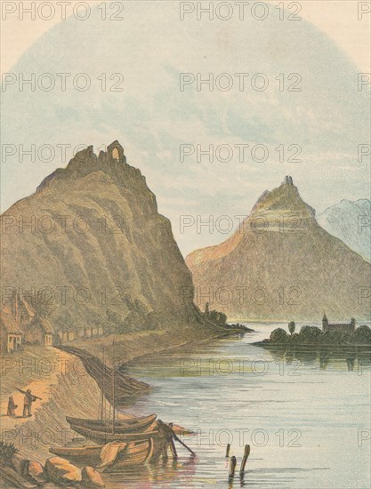 'Rolandseck and the Kloster Nonnenwerth', 1864. Creator: Unknown.