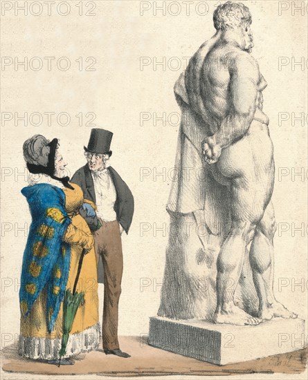 'Quel gaillard! Qu'en dis-tu ma femme? - he! he! he!', c1822.  Creator: Pierre LanglumÃ©.