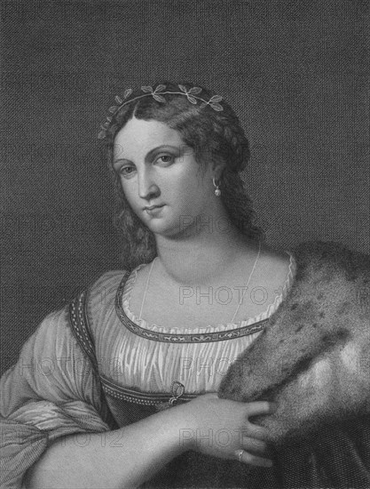 'La Fornarina', early 19th century. Creator: Samuele Levi Polacco.
