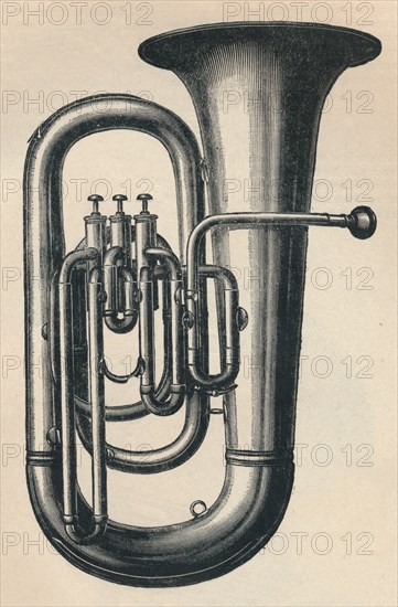 'E? Bombardon with three valves', 1910. Creator: Unknown.