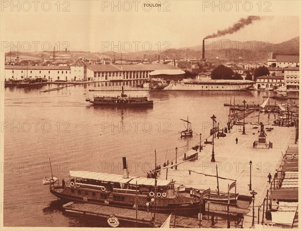 'Panorama of the Quais at Toulon', 1930. Creator: Unknown.