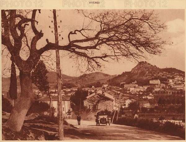 'View taken from Chemin de l'Hermitage, Hyeres', 1930. Creator: Unknown.