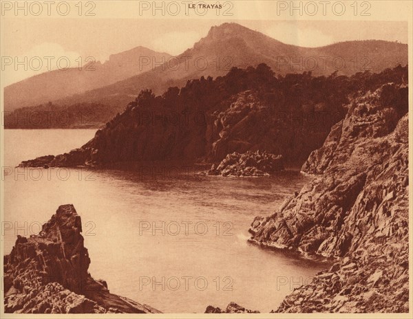 'View of Aurelius peak and  Cap Roux, Le Trayas', 1930. Creator: Unknown.