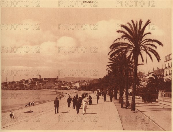 'Promenade de la Croisette and Mont Chevalier, Cannes', 1930. Creator: Unknown.