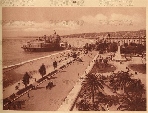 'The Gardens and the Jetty Palace, Nice', 1930. Creator: Unknown.