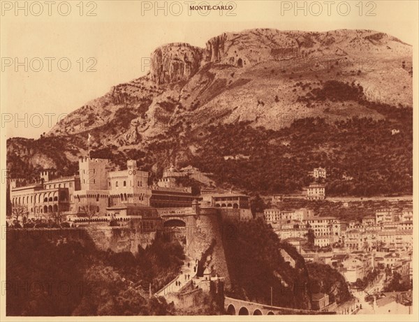 'The Prince's Palace and la Condamine, Monte Carlo', 1930. Creator: Unknown.