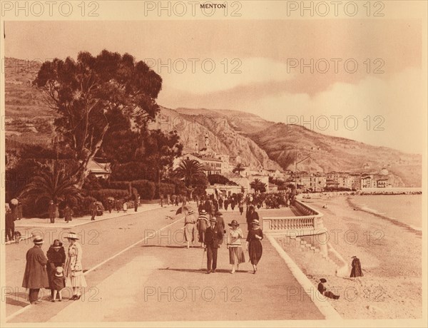 'Promenade du Midi, Menton', 1930. Creator: Unknown.