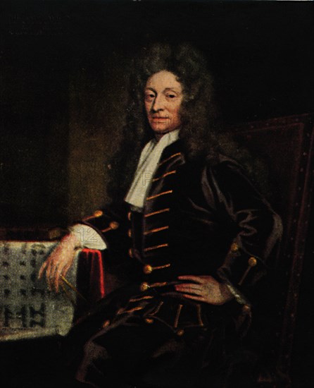 'Pathfinders - Sir Christopher Wren', 1711, (1922). Creator: Sir Godfrey Kneller.