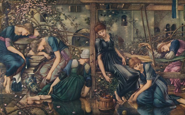 'The Briar Rose; The Garden Court', c1890, (1922). Creator: Sir Edward Coley Burne-Jones.