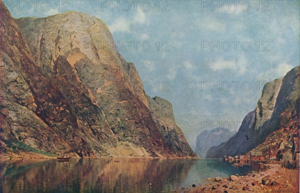 'Sogne Fiord, Norway', late 19th century, (1914). Creator: Adelsteen Normann.