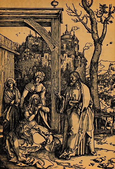 'Christi Abschied von seiner Mutter.', ('Christ Taking Leave of His Mother'), 1504-1505. Creator: Albrecht Durer.