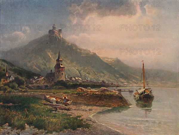 'Braubach und die Marksburg', (Braubach and Marksburg Castle), 1923. Creator: Nikolai of Astudin.